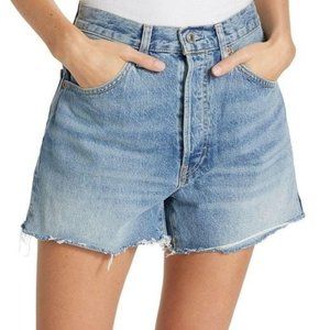 ReDone 50s Cutoffs Denim Jean Shorts in Cool Medium Blue Women Size 32 New